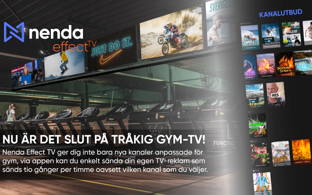 Nu är det slut på tråkig gym-TV