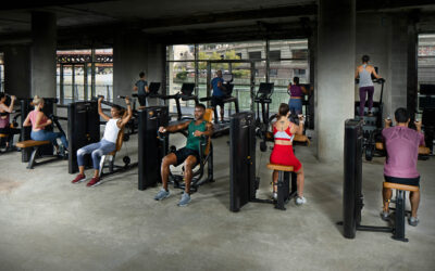 Life Fitness – Axiom Series: Låga vikttorn. Full överblick